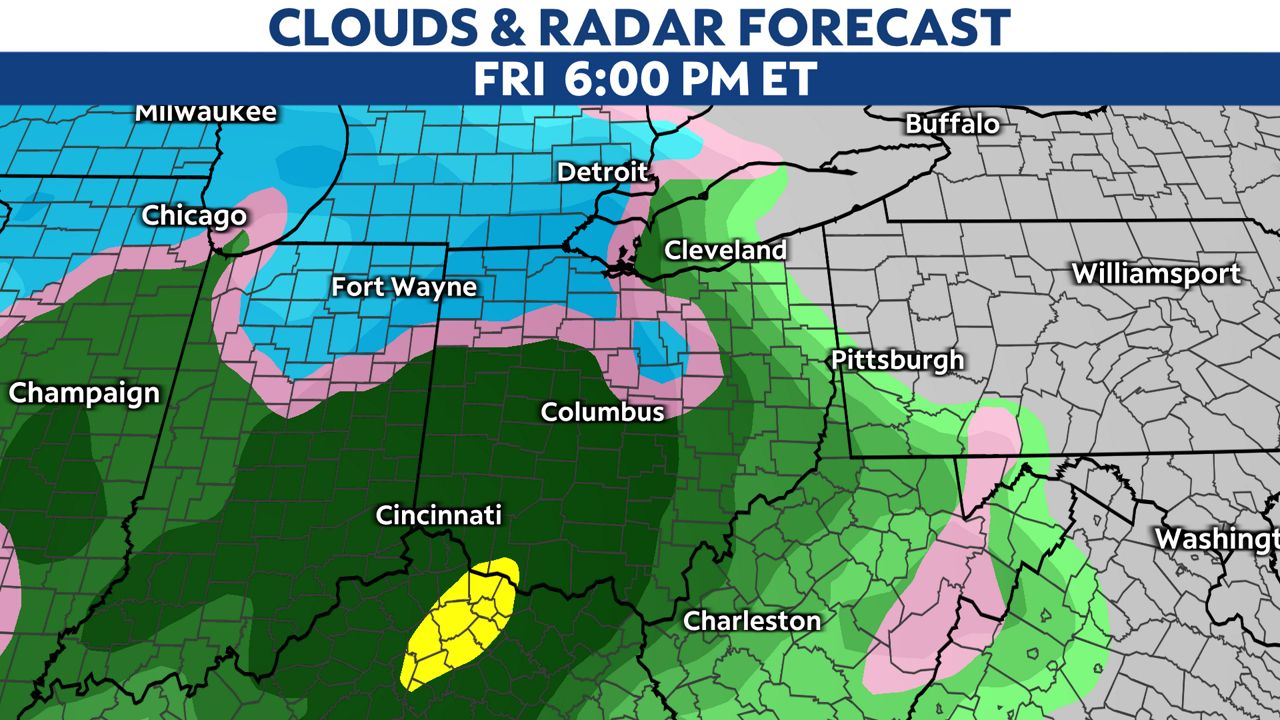 Rain, wind, and snow to end the week, followed by arctic air