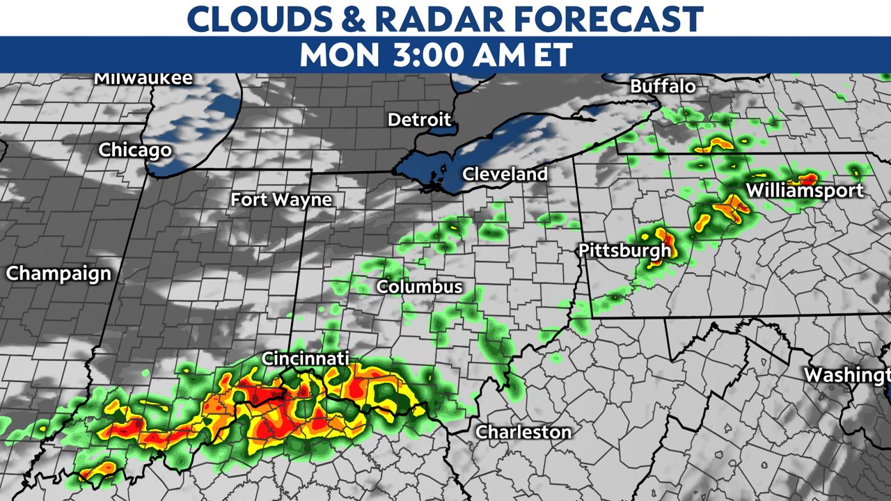 Scattered severe storms are possible as we end the weekend