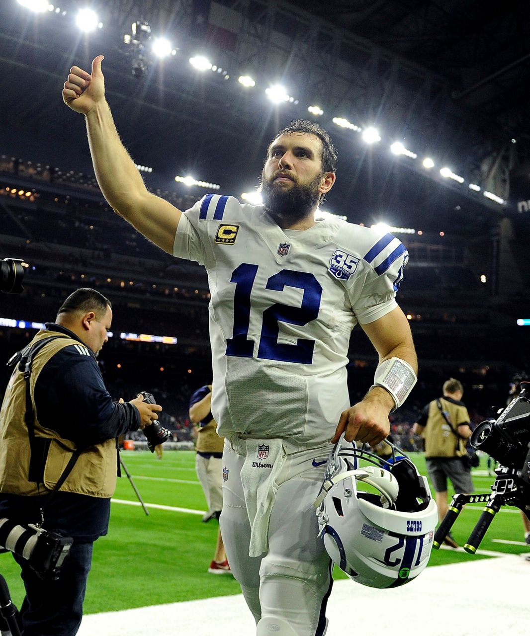 Luck has 2 TDs to lead Colts over Texans 21-7 in wild card