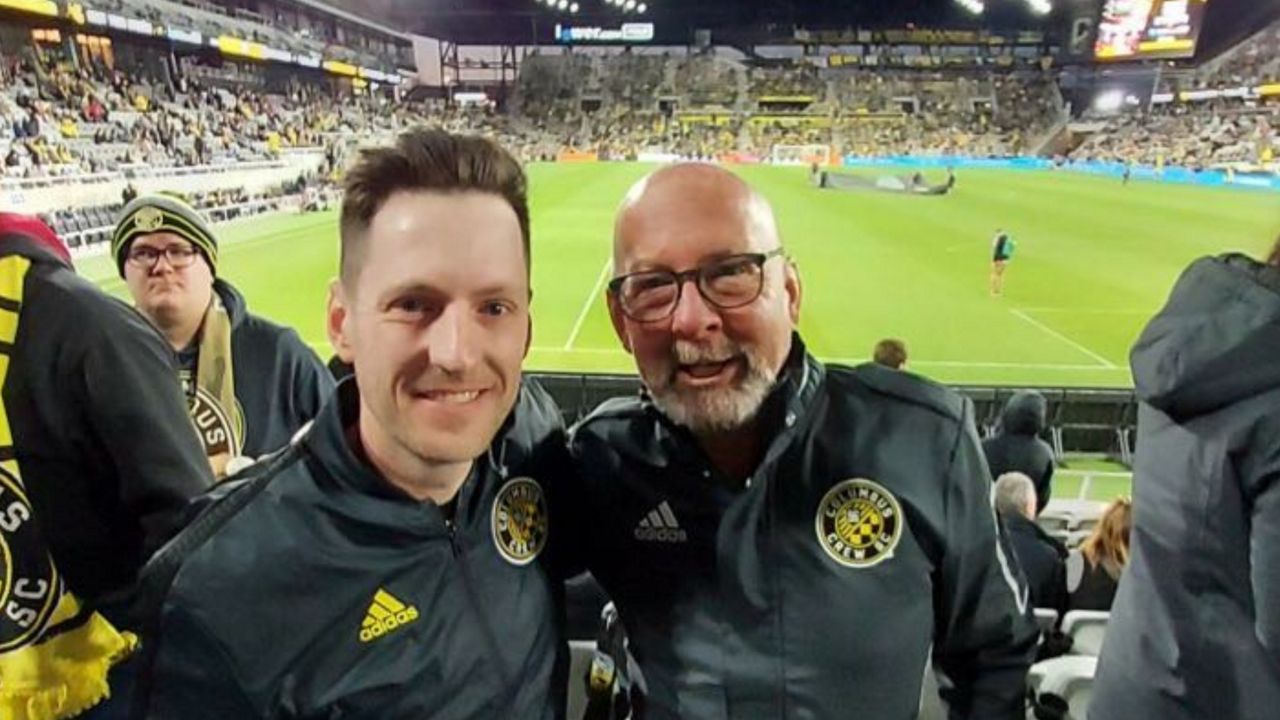 The Johnsons have attended Crew games together since 1996. (Photo courtesy of Bill Johnson)