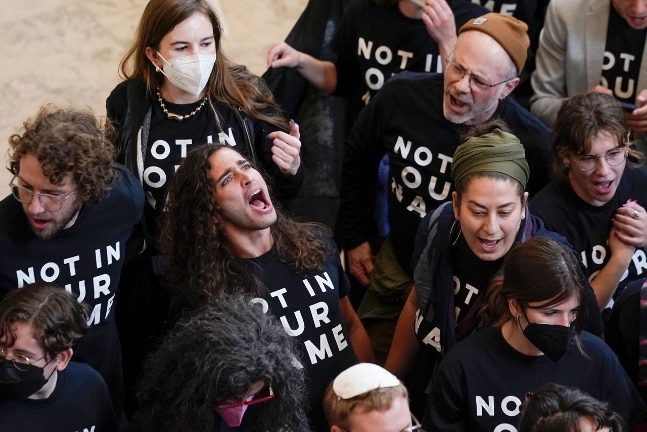 More Than 300 Are Arrested In A Capitol Hill Demonstration Urging A Israel Hamas War Cease Fire