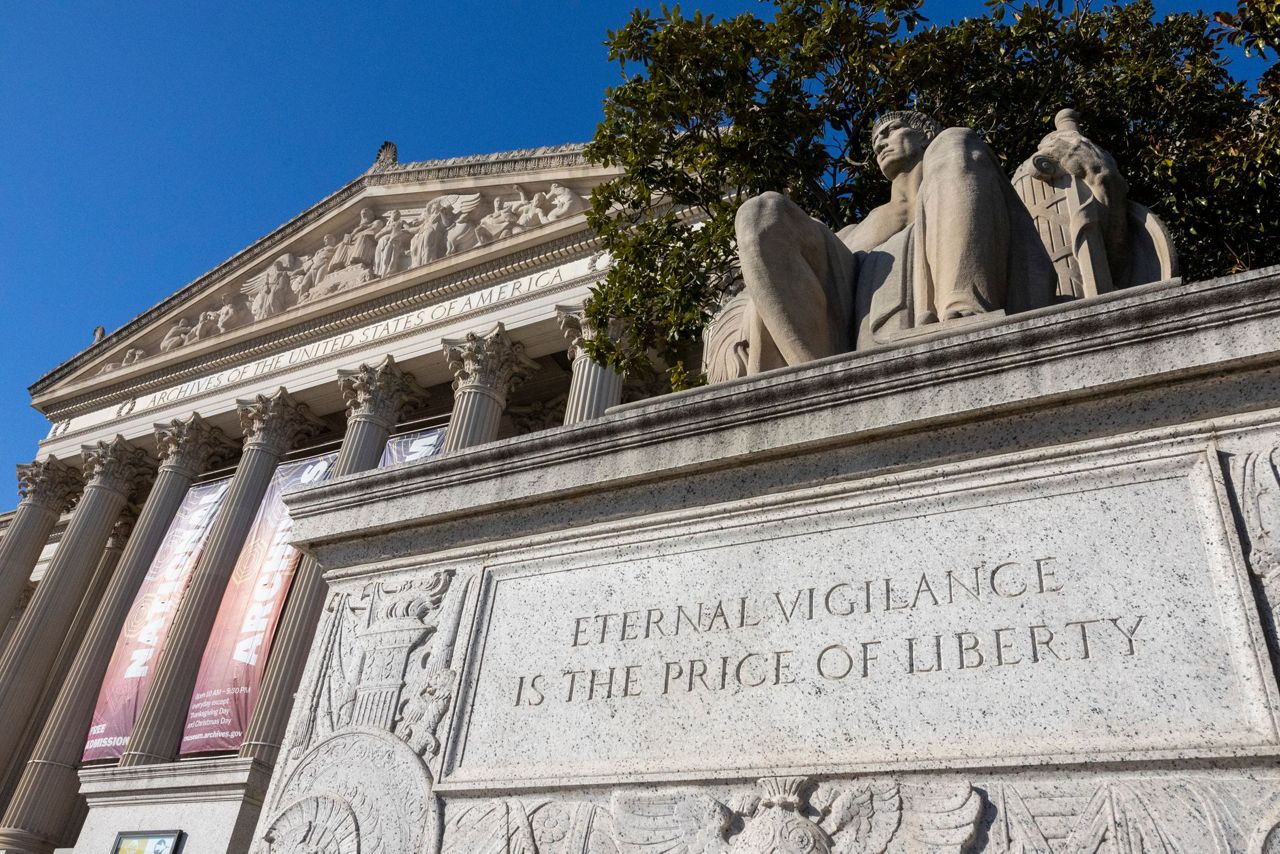 National Archives working to clean up red powder dumped on Constitution ...