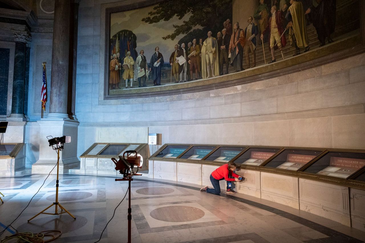 National Archives working to clean up red powder dumped on Constitution ...