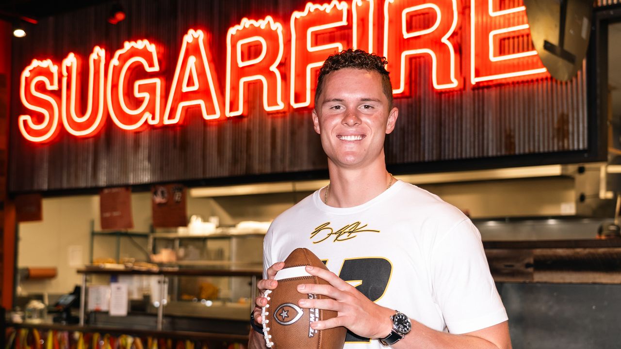 Mizzou quarterback Brady Cook has partnered with Sugarfire as part of an NIL deal. A new menu offering called the "Cook Combo" will launch this week. (Photo courtesy of Sugarfire)