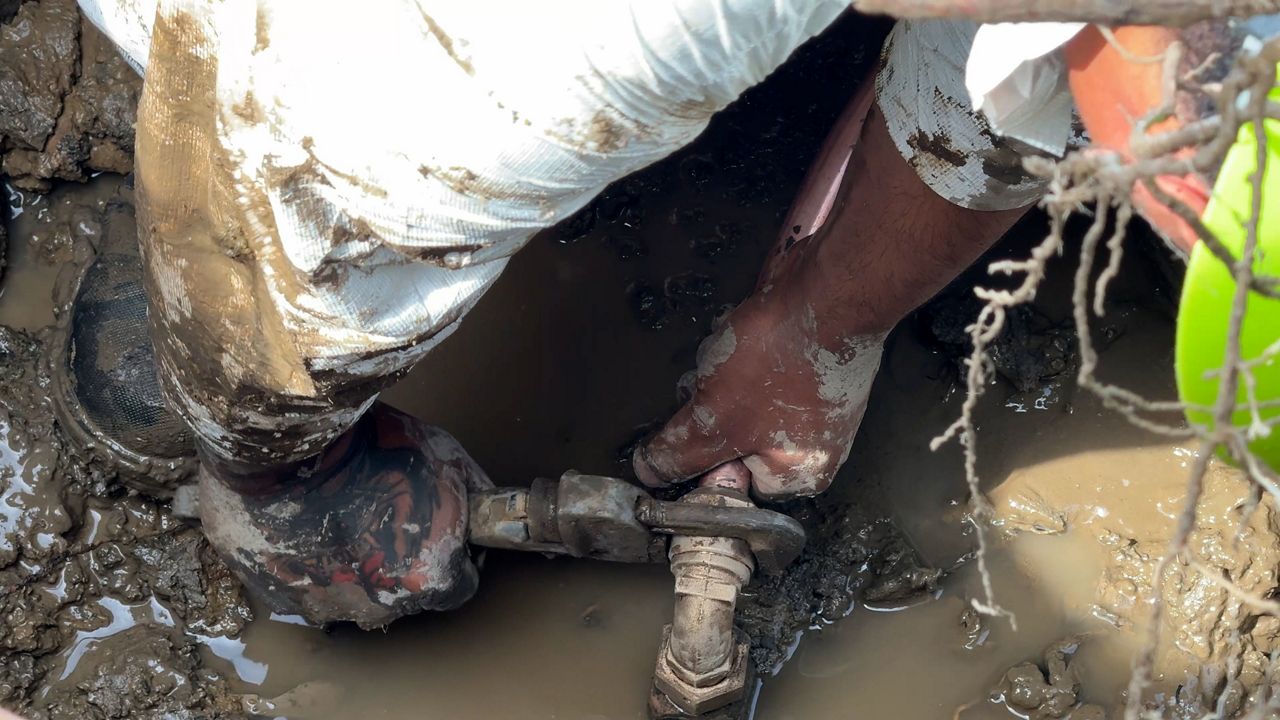 Crews work to replace lead pipes across New York State.