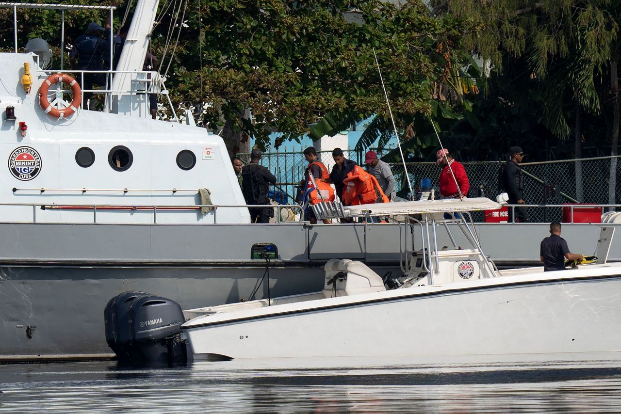Cuban curiosity: Raft with US flag caught in plain view