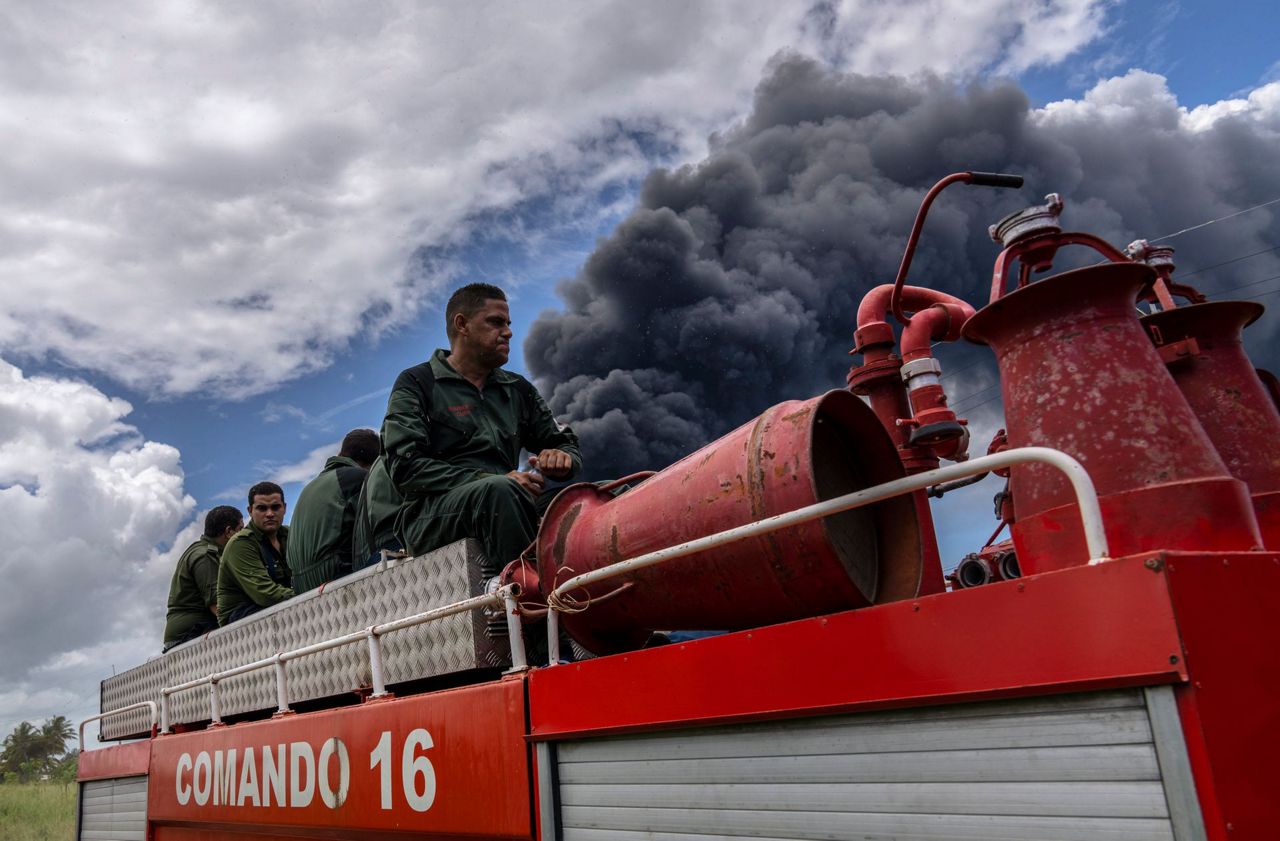 Fire at Cuba oil facility spreads as 3rd tank ignites