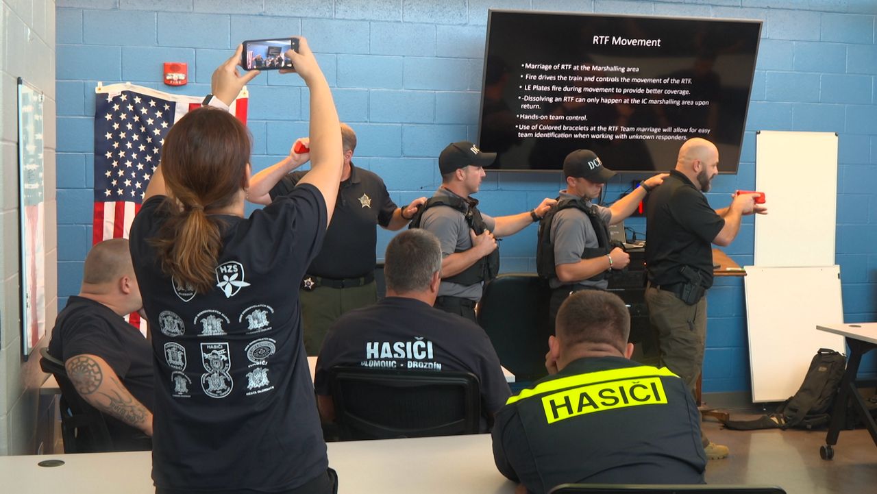 Czech firefighters observe Daviess County active-shooter response