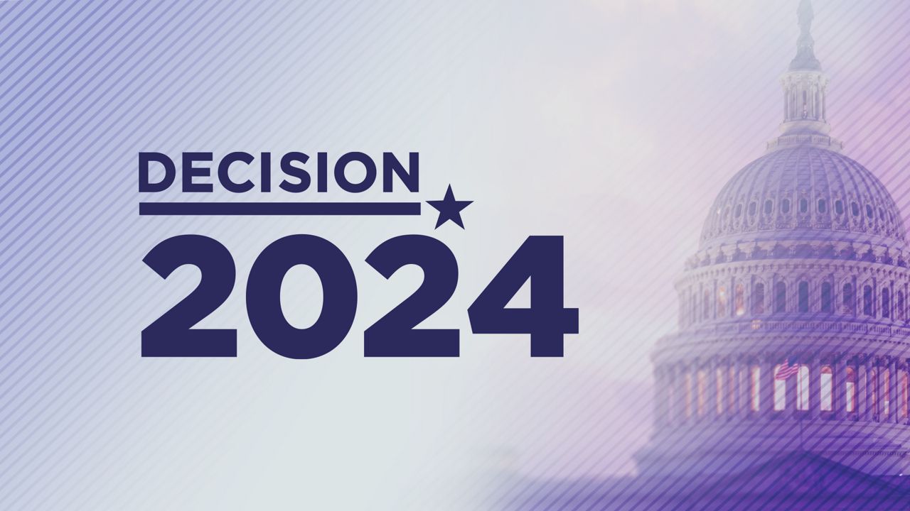 A Decision 2024 logo.