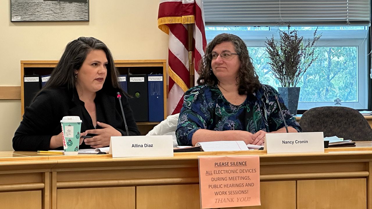 Allina Diaz of Maine Equal Justice and Nancy Cronin of the Maine Developmental Disabilities Council serve as members of a new commission studying the effectiveness of the Maine Department of Health and Human Services. (Spectrum News/Susan Cover)