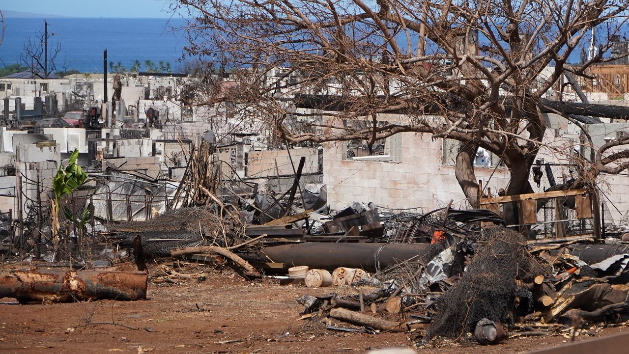 Lahaina on Sept. 12, 2023 (Spectrum News Hawaii/Sarah Yamanaka)