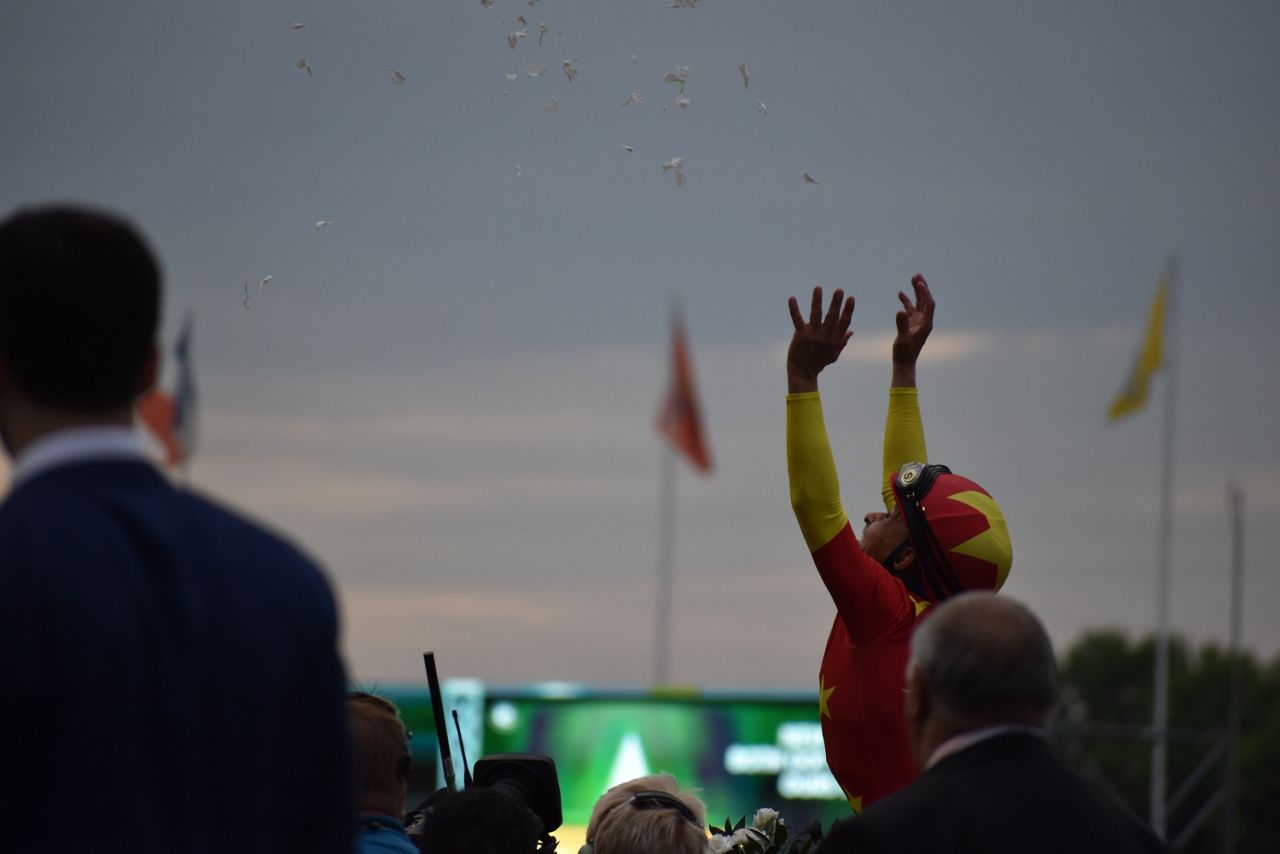 Belmont Stakes Justify Triple Crown Mike Smith