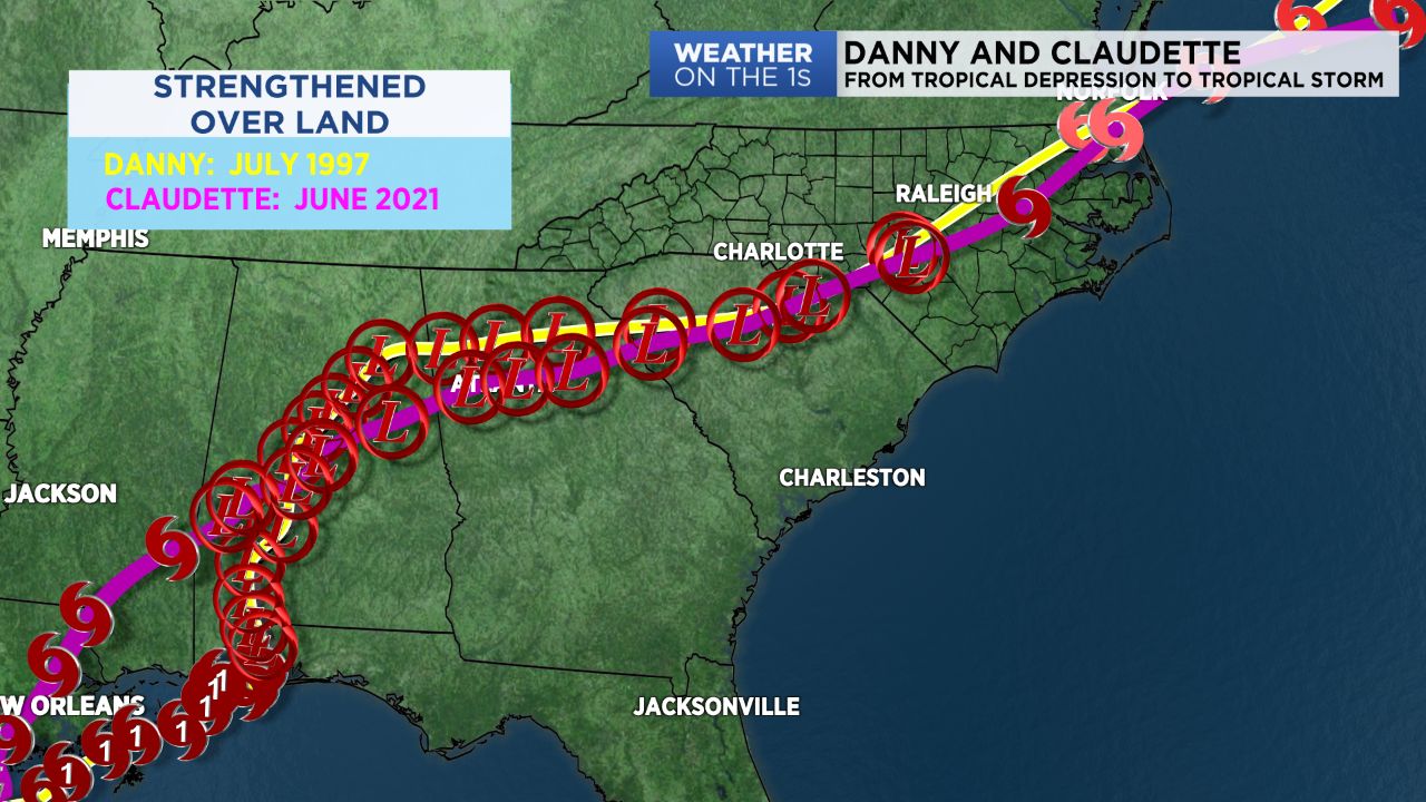 Tropical Storm Danny makes South Carolina coastal landfall - The Coastland  Times