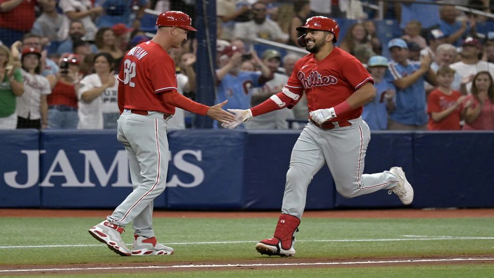 Phillies push across five-run in 3rd to beat Toronto in Game 2