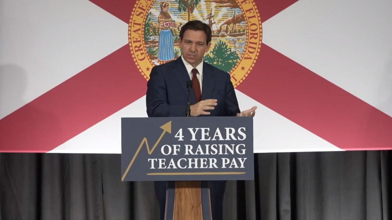 DeSantis signs education bills into law in May. (Spectrum News)
