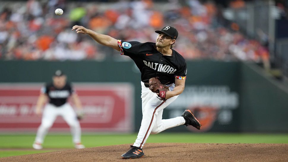 Baltimore starter Dean Kremer struck out seven batters in six innings against Tampa Bay on Friday night. 