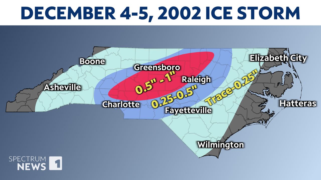 22 years ago: Crippling ice storm strikes North Carolina