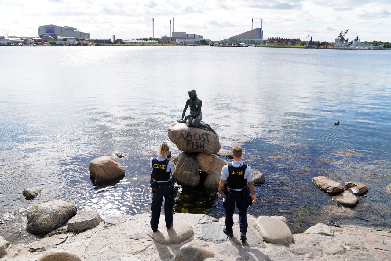 Denmark Statue of Little Mermaid vandalized again