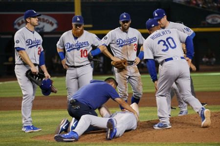 Dodgers pitcher Dustin May passes concussion test after taking