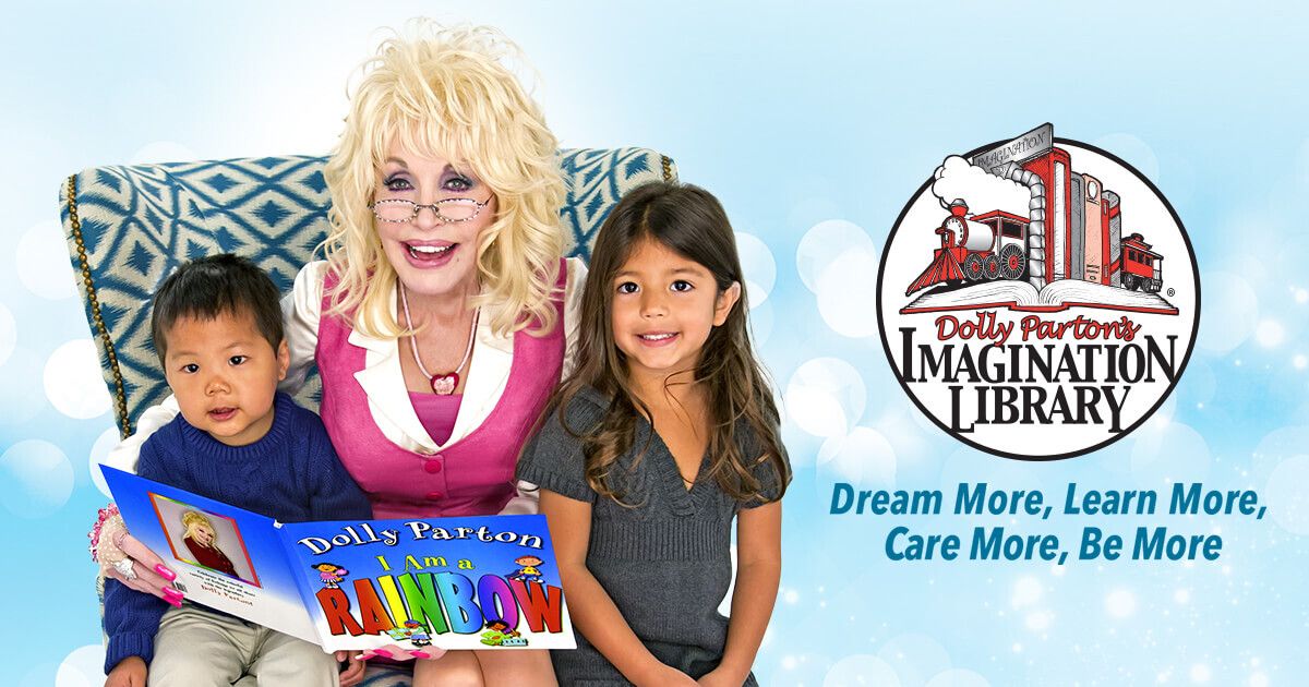 Families can register to receive free books for their children as part of Dolly Parton’s Imagination Library (Photo Courtesy: Imagination Library)