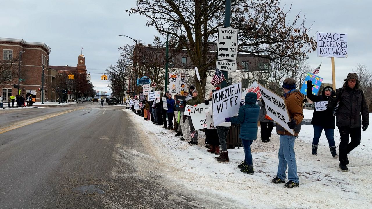Traverse City protests after capture of Venezuelan president
