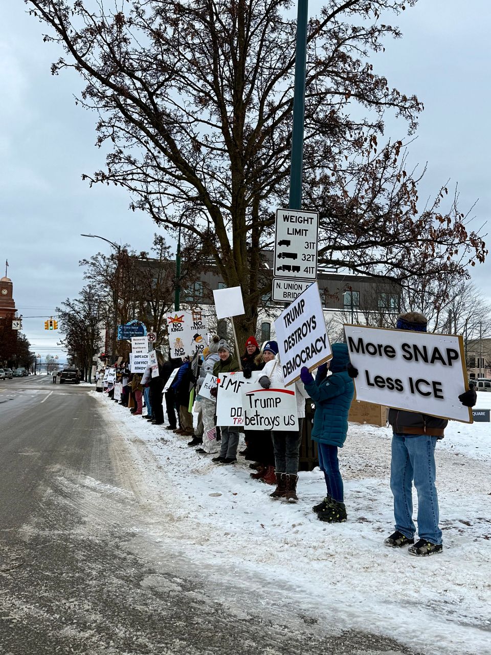 Traverse City protests after capture of Venezuelan president