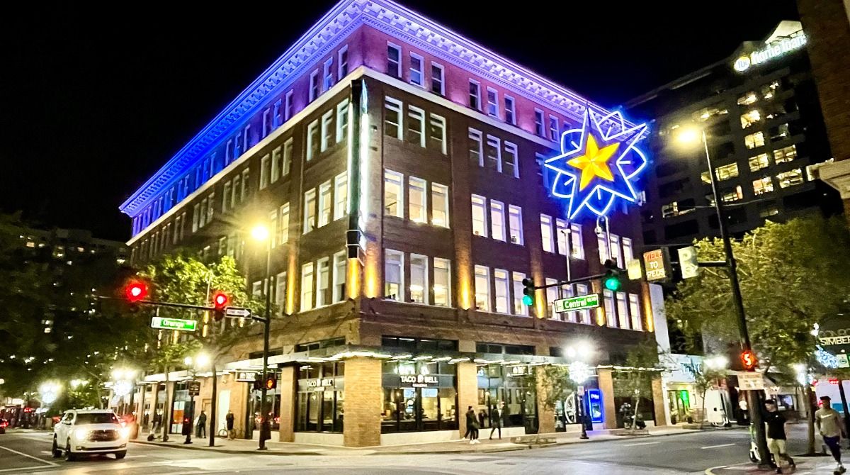 Downtown Orlando decorated for the holidays. (File Photo)
