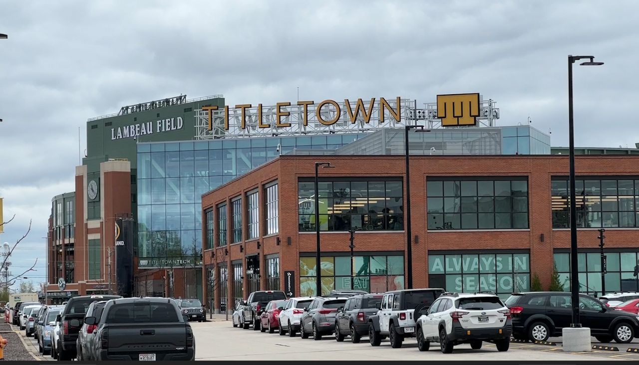 The area around Lambeau Field will host the 2025 NFL Draft in April.