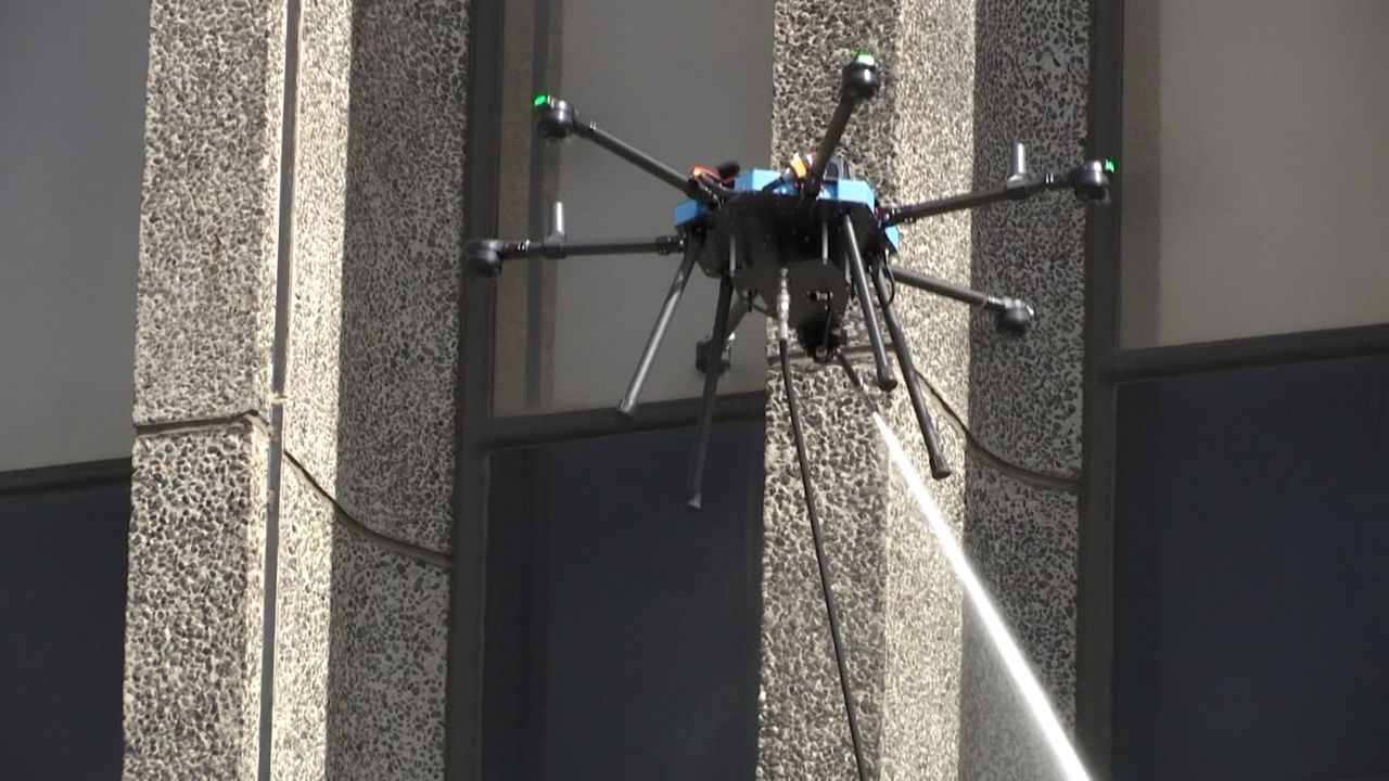 Drones revolutionize New York high-rise window cleaning business