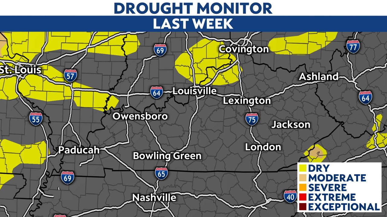 Abnormally dry conditions take over Kentucky