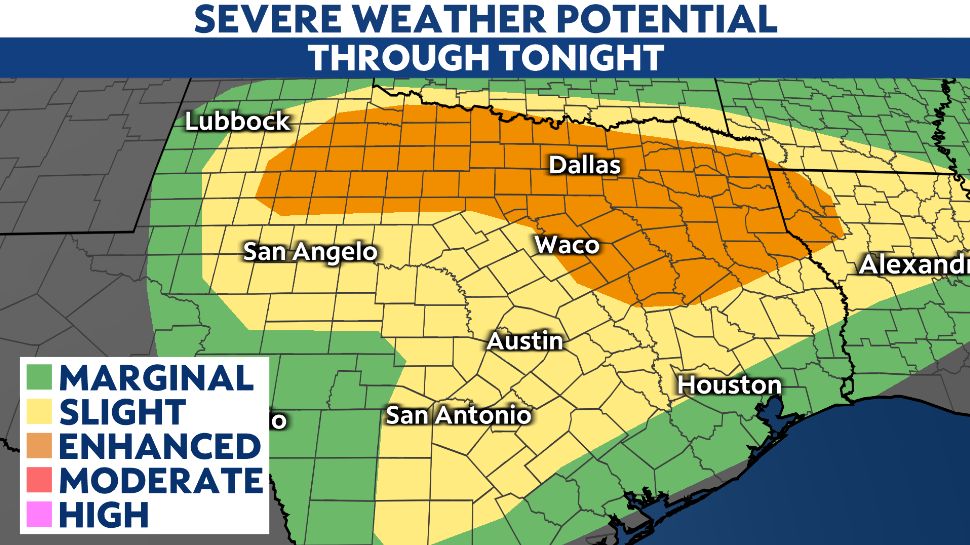 Multi day severe weather threat across Texas