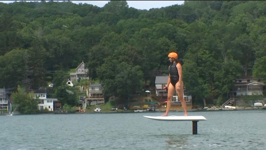 Gliding above the water, eFoil grows in popularity