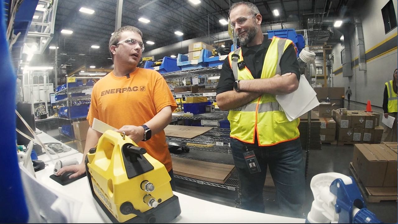  Enerpac’s Columbus plant produced over 5,400 items last year, supporting industries like construction, mining, wind energy, and oil and gas.