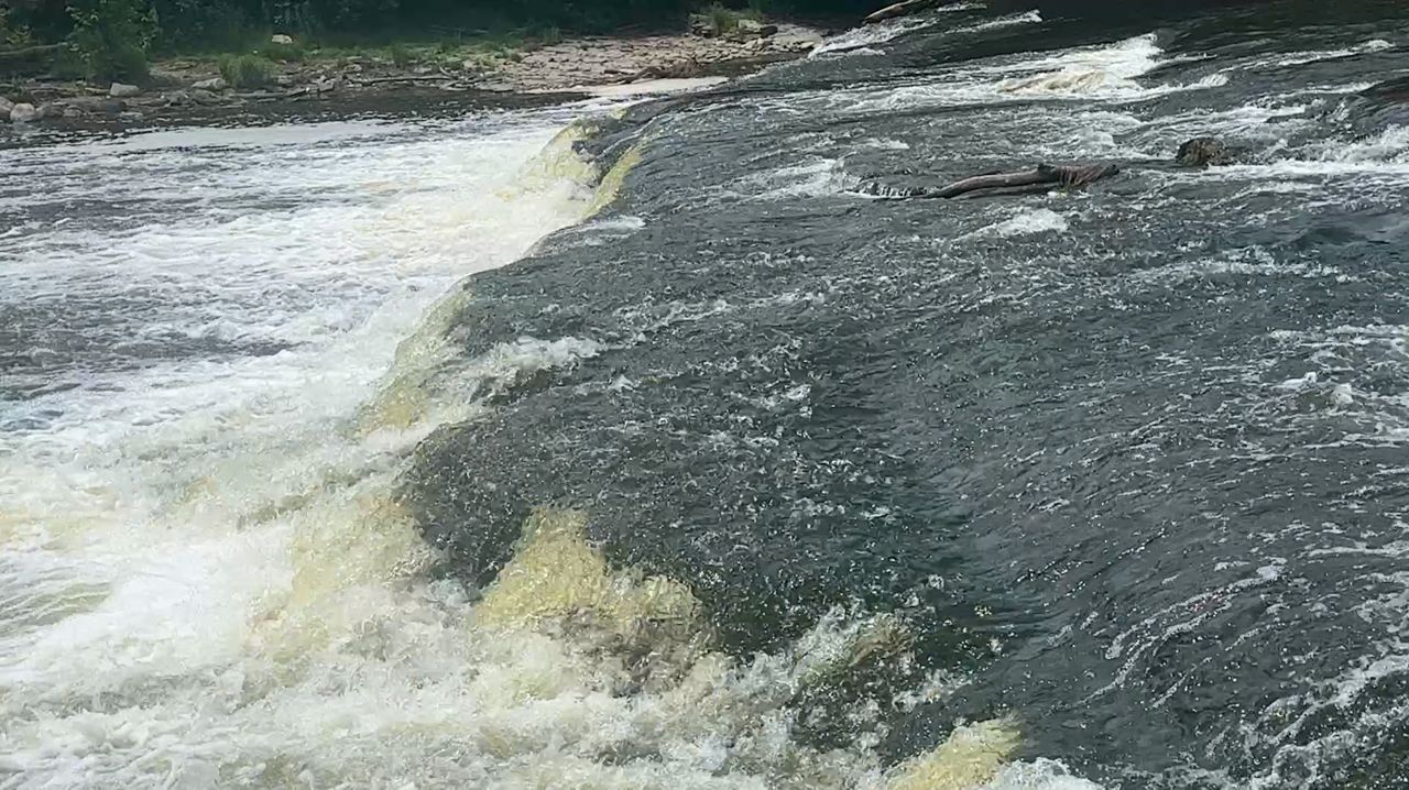 Fish passage under construction at Estabrook Park