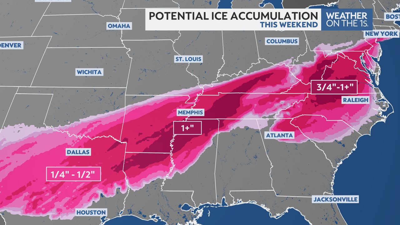 Major winter storm could cripple the Southeast this weekend