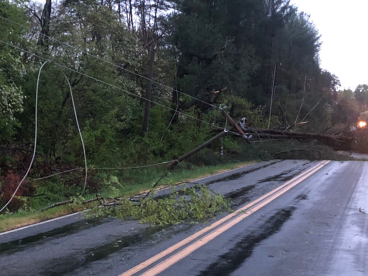 PHOTOS Early Morning Storm Damage Around North Carolina