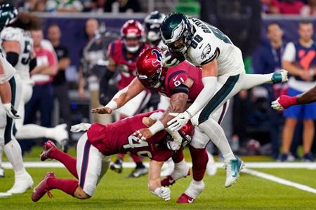 How Eagles beat Texans 29-17 on Thursday Night Football: Jalen Hurts throws  2 TDs, defense rises up late - The Athletic