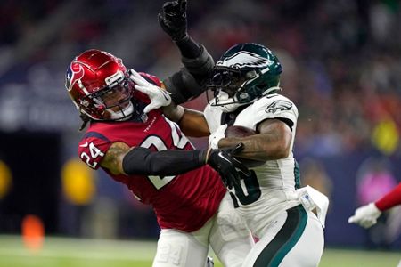 Hurts, Eagles beat Texans 29-17 for their first 8-0 start - WHYY