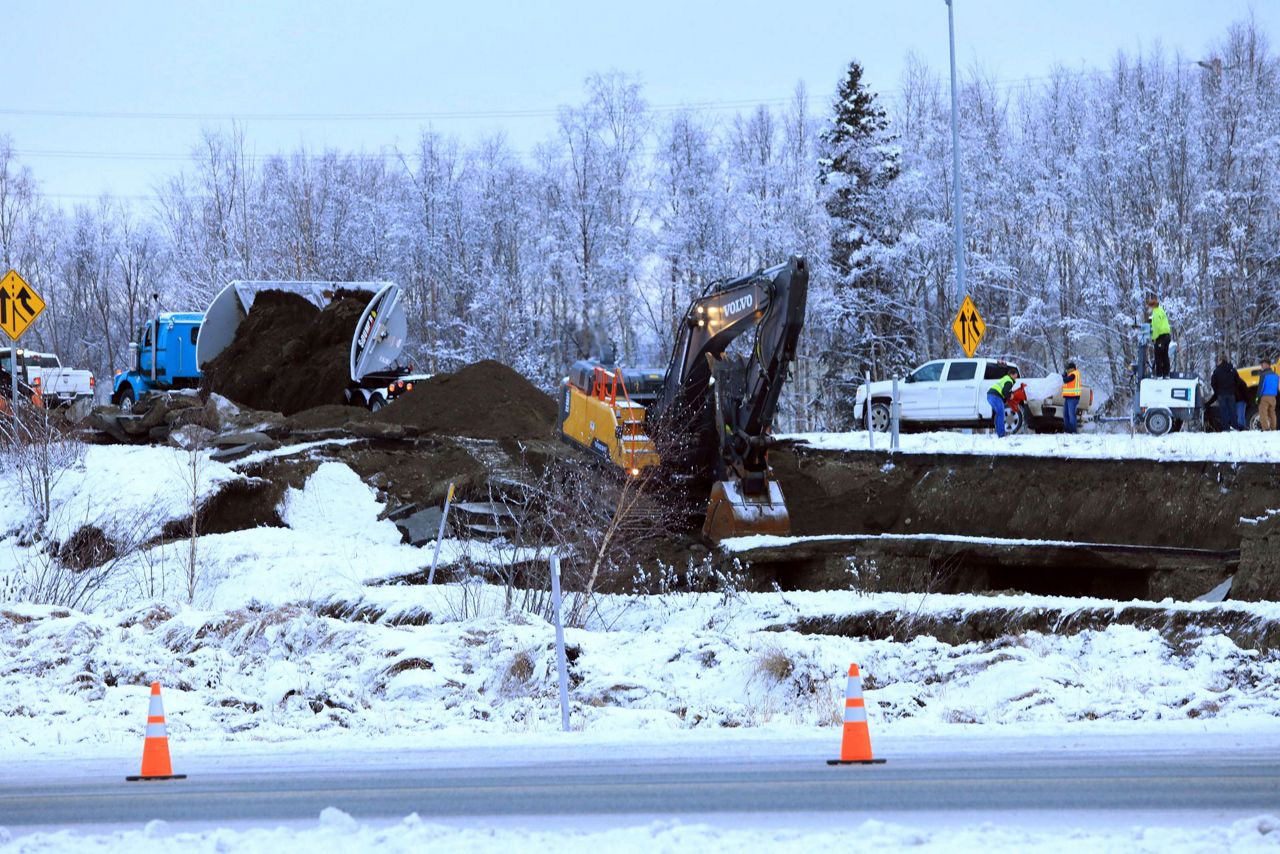 Alaska surveys damage from major earthquakes