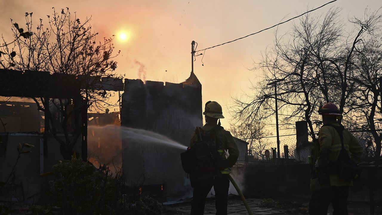 Altadena residents work to save trees following Eaton Fire