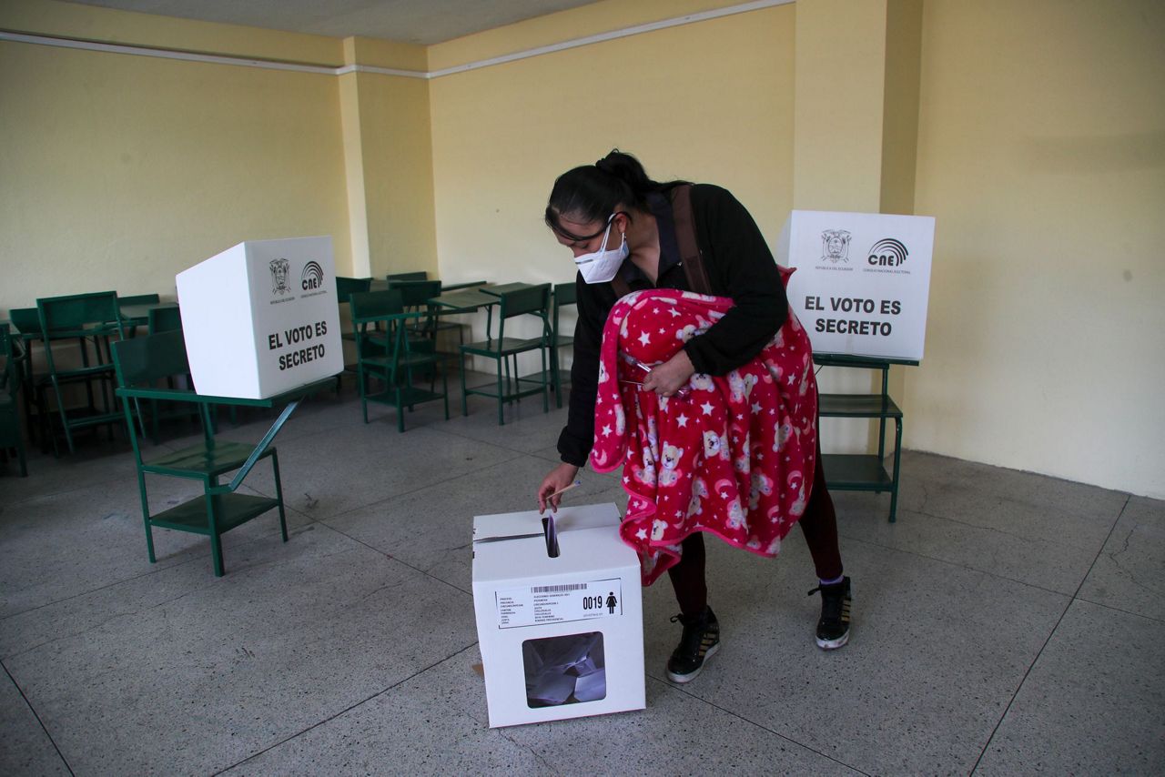 We congratulate daniel noboa on his election as the next president of ecuador and underscore the commitment of . Ecuador, Peru head to polls under strict virus measures