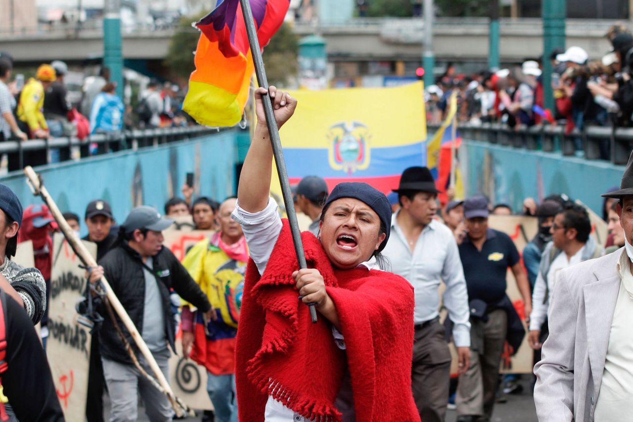 Ecuador's president seeks negotiation; more protests planned
