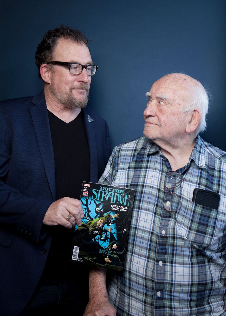 For Ed Asner, comic-books and autism are family matters