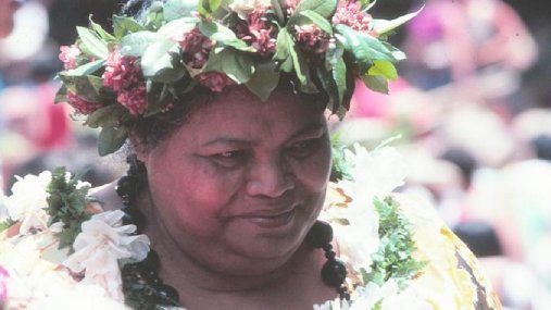 “At a time when Native Hawaiians were discouraged from learning their language and cultural practices, Edith Kanakaʻole persisted in teaching and innovating upon her traditional knowledge base,” said Halena Kapuni-Reynolds, associate curator for Native Hawaiian History and Culture at the National Museum of the American Indian. (Photo courtesy of the University of Hawaii at Manoa)