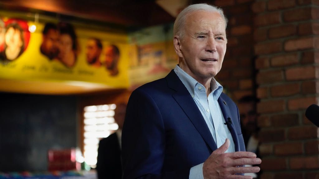 President Joe Biden speaks at a campaign event at El Portal restaurant Tuesday, March 19, 2024, in Phoenix. (AP Photo/Jacquelyn Martin)