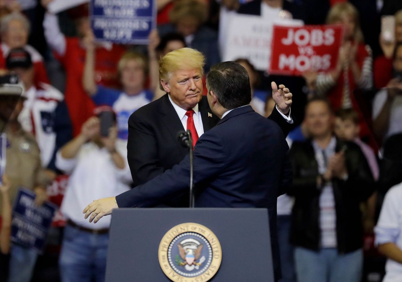Trump stumps for Sen. Cruz after icy relationship thaws