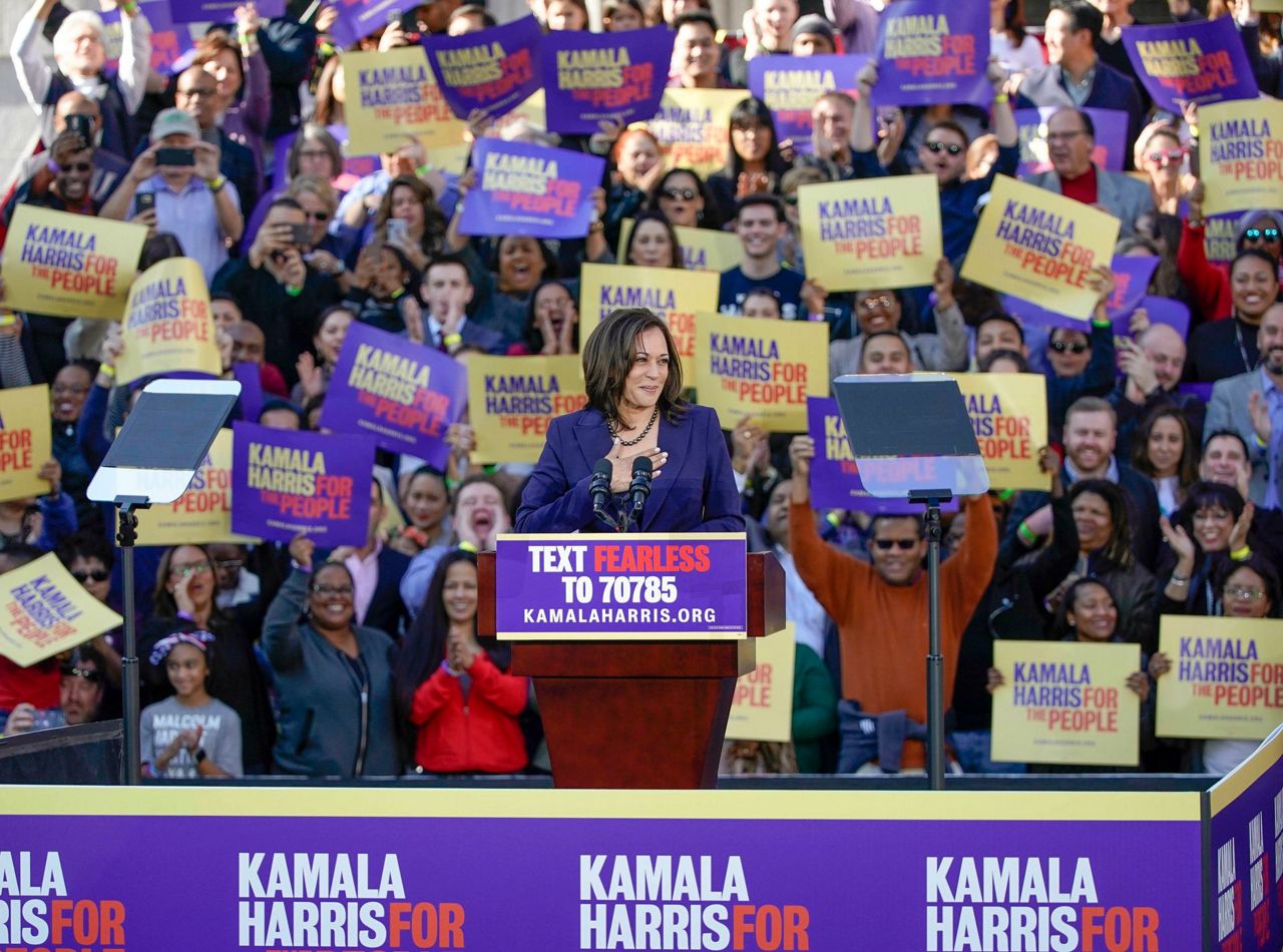 Kamala Harris Kicks Off 2020 Campaign, Warns Of Divisions