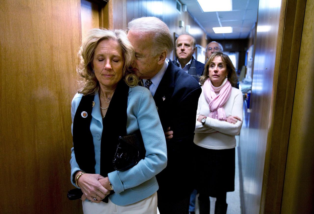 biden joe jill wife accident his ap car meet 1972 tracy 2008 girlfriend decades public life jacobs joseph school follmer