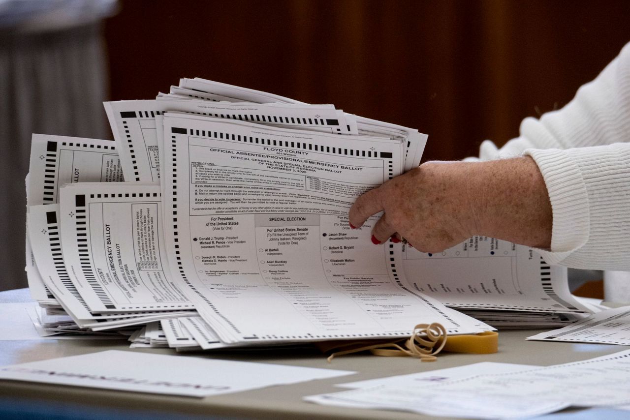 Georgia hand tally of presidential race getting underway