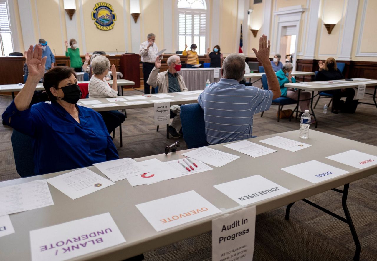 Georgia hand tally of presidential race getting underway